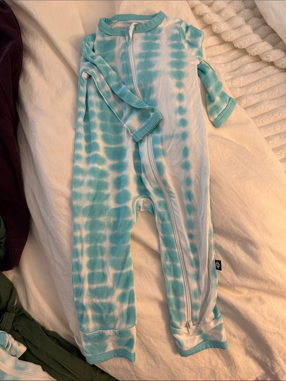 Kyte Baby Blue Tie Dye Romper